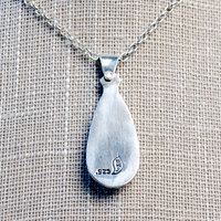 Gem Silica Sterling Silver Pendant back