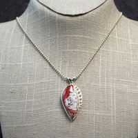 Crazy Lace agate pendant hanging