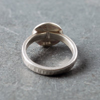 Peridot Silver Ring, Size 6.5