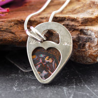 Small Silver Boulder Opal Pendant