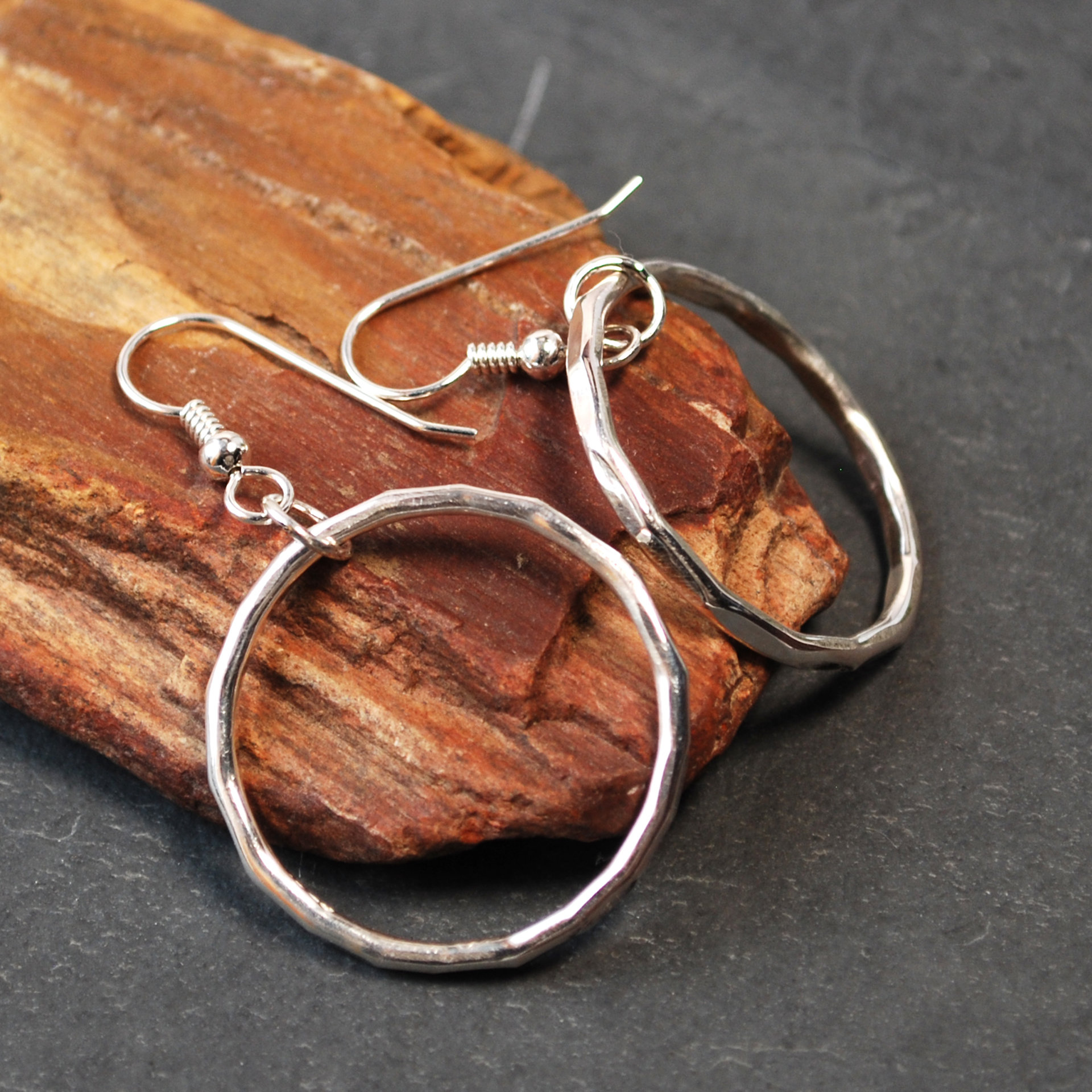 Silver Hool earrings