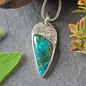 Small Malachite-Chrysocolla Pendant