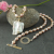Pink Pearl Necklace with Baroque Focal Pearl