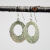 Sterling Silver Hammered Wide Circle Earrings