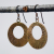 Hammered Bronze Wide Circle Earrings