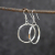 Silver Hoop Earrings hanging
