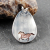 Crazy Lace Agate Pendant with Horse, Moonstone back
