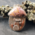 Silver, Copper Mushroom Pendant, with Ocean Jasper, Snail
