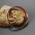 Copper Silver Spinner Bangle, Hammered Copper Bracelet, Kinetic Bracelet
