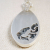 Blue Pietersite Silver Pendant with Waterfall, Copper Rocks close-up back