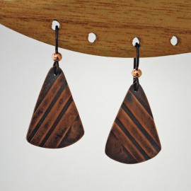 Patterned Copper Earrings