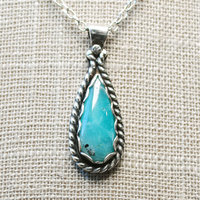 Gem Silica Sterling Silver Pendant closeup