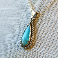Gem Silica Sterling Silver Pendant closeup angle