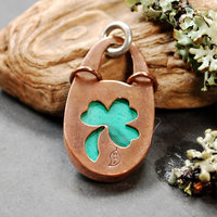 Copper Malachite Pendant back