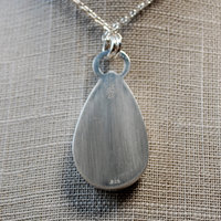 Marfa Plume Agate Pendant back