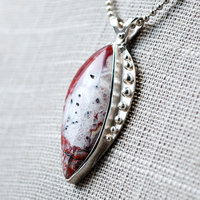Crazy Lace agate pendant angle
