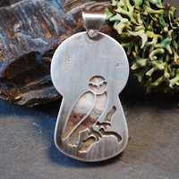 Arizona fortification agate pendant back