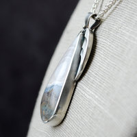 Arizona fortification agate pendant angle