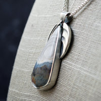 Arizona fortification agate pendant angle