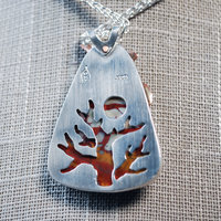Desert Fire Jasper Pendant back