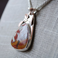 Desert Fire Jasper Pendant angle