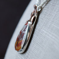 Desert Fire Jasper Pendant angle
