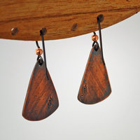 Patterned Copper Earrings