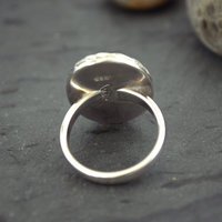 Sterling Silver Lapis Lazuli Ring, Size 8.75