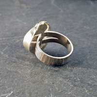 Fire Agate, Silver Ring, Size 8.5