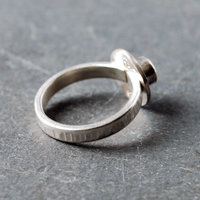 Peridot Silver Ring, Size 6.5