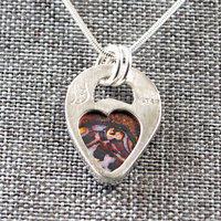Small Silver Boulder Opal Pendant