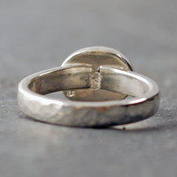 Silver Lapis Lazuli Ring Size 6