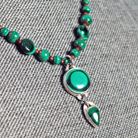 Malachite Amber Necklace