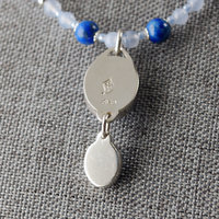 Chalcedony and Lapis Lazuli Necklace