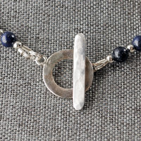 Chalcedony and Lapis Lazuli Necklace