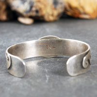 Silver Cuff Bracelet with Seraphanite