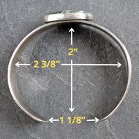 Silver Cuff Bracelet with Seraphanite