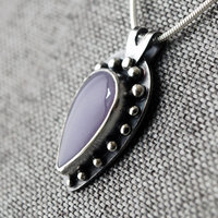 Silver Yttrium Fluorite Pendant