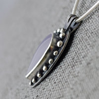 Silver Yttrium Fluorite Pendant