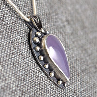 Silver Yttrium Fluorite Pendant
