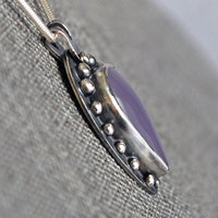 Silver Yttrium Fluorite Pendant