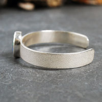 Opal Triplet Sterling Silver Cuff Bracelet