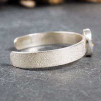 Opal Triplet Sterling Silver Cuff Bracelet