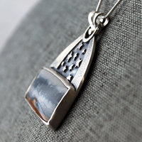 Silver Starry Night Pendant with Jasper