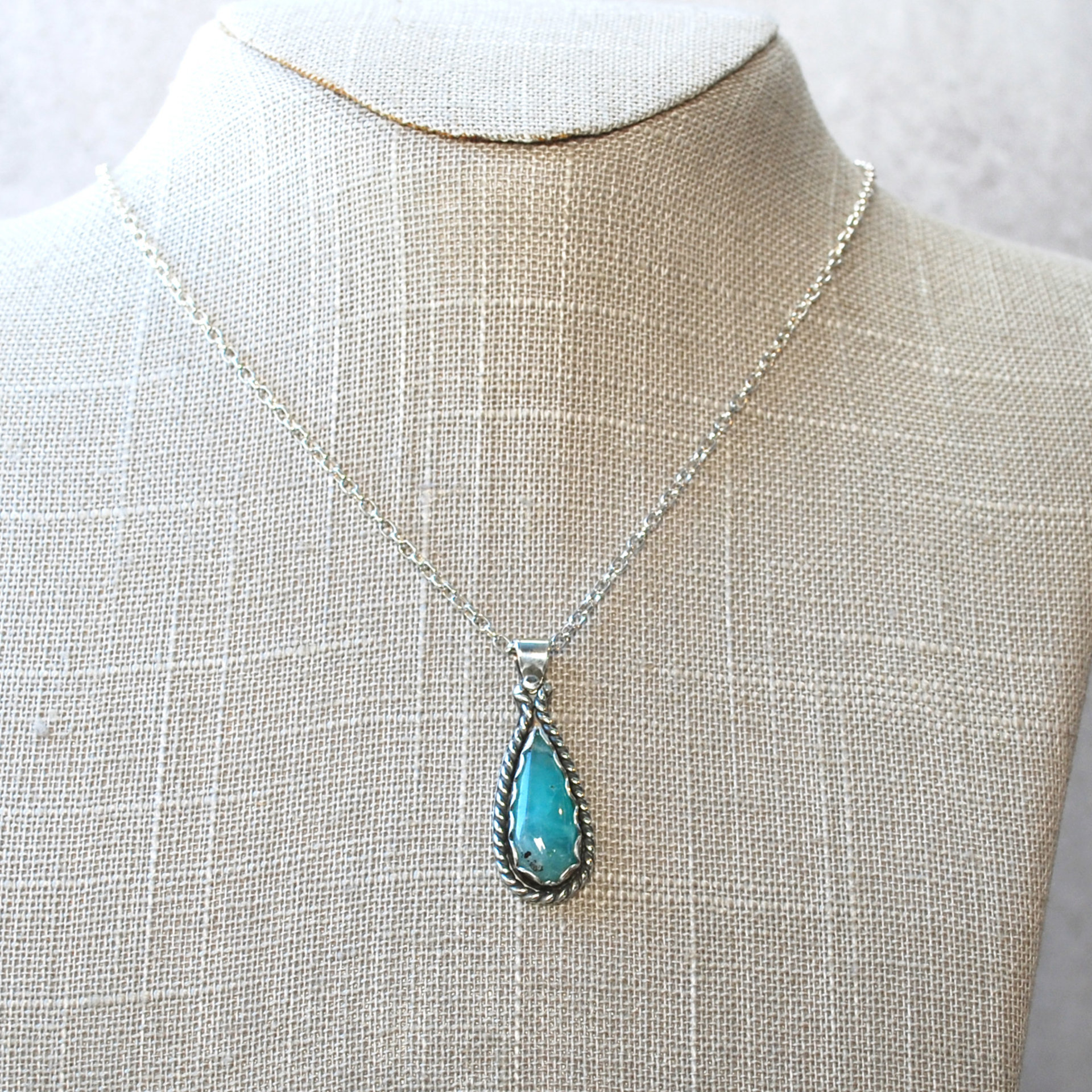 Gem Silica Sterling Silver Pendant hanging