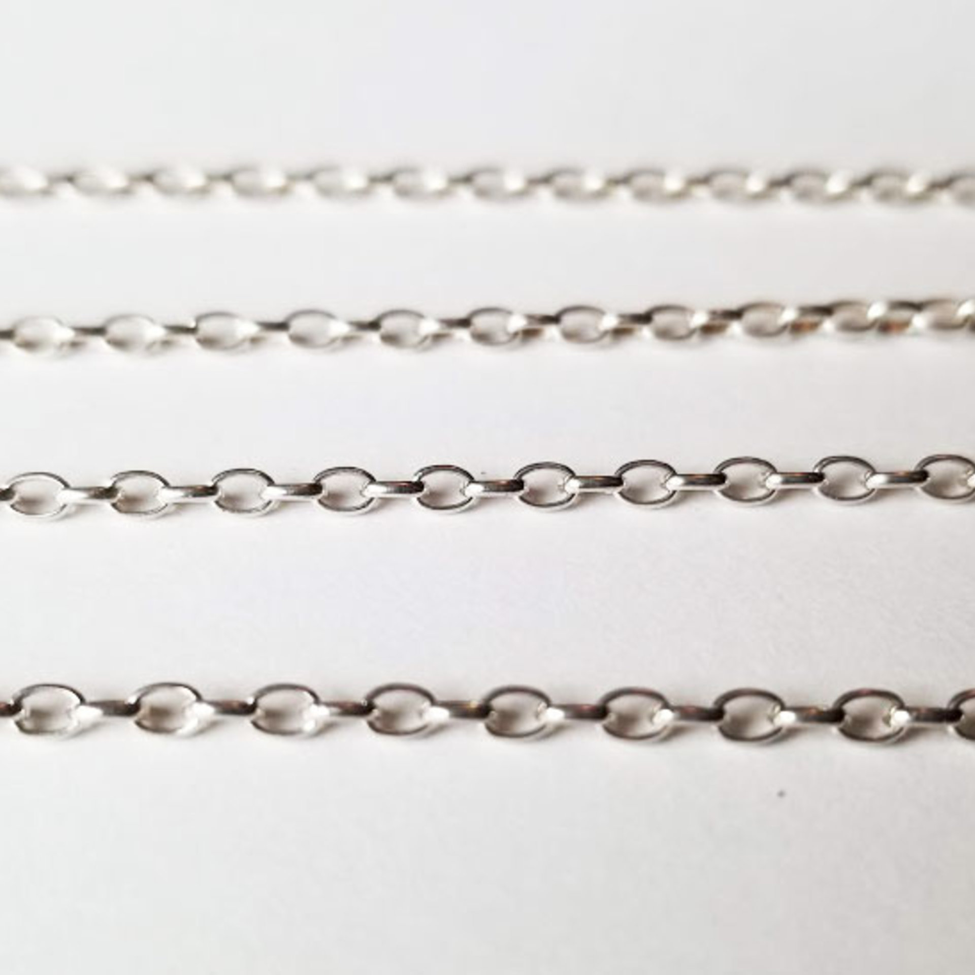sterling silver rolo chain