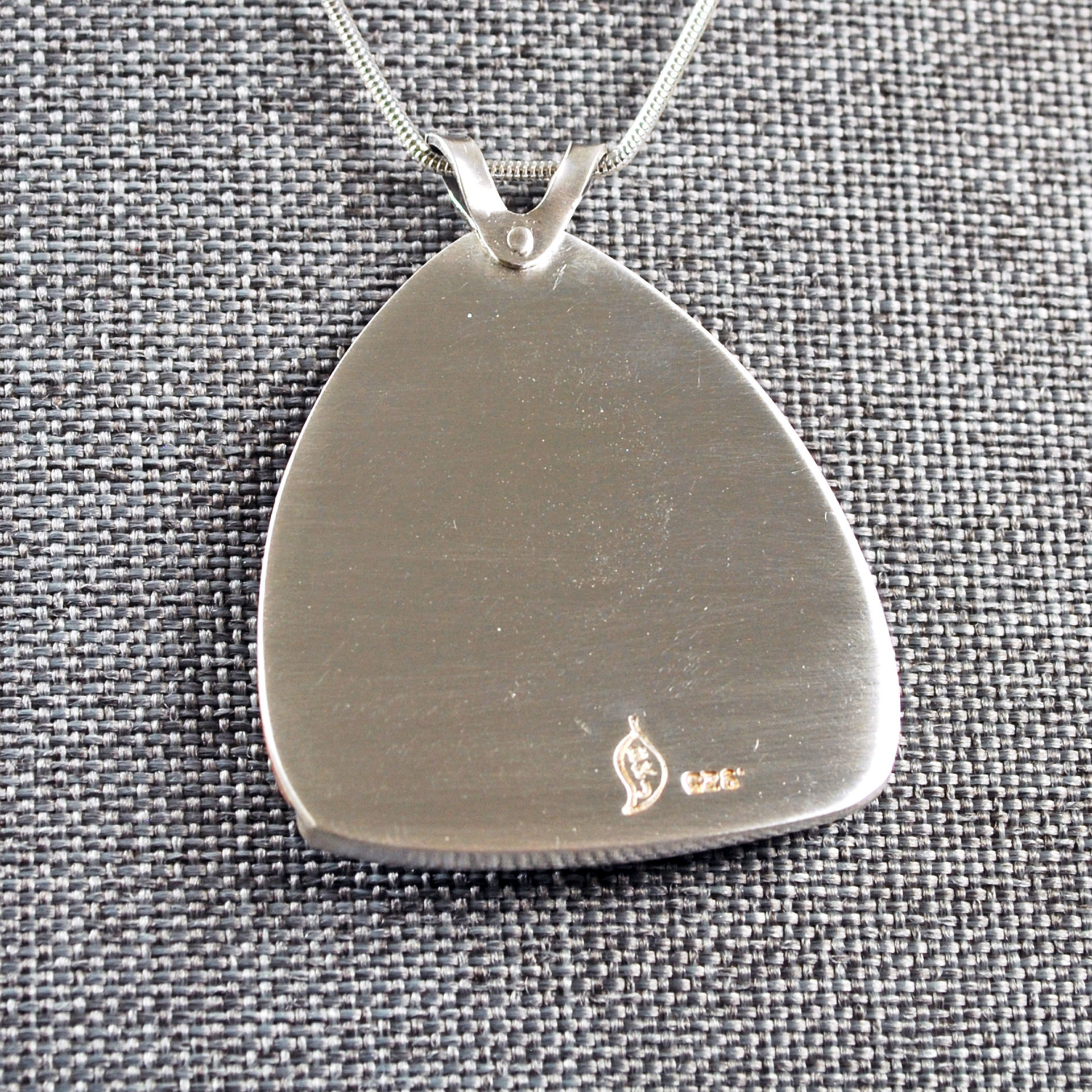 Silver Starry Night Pendant with Amethyst Sage Agate
