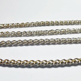 sterling silver wheat chain